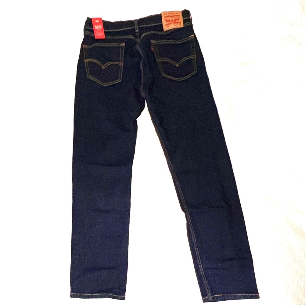 Levi’s 505 dark blue denim jeans 34x32 NEVER WORN 👖💙 Rockabilly punk country